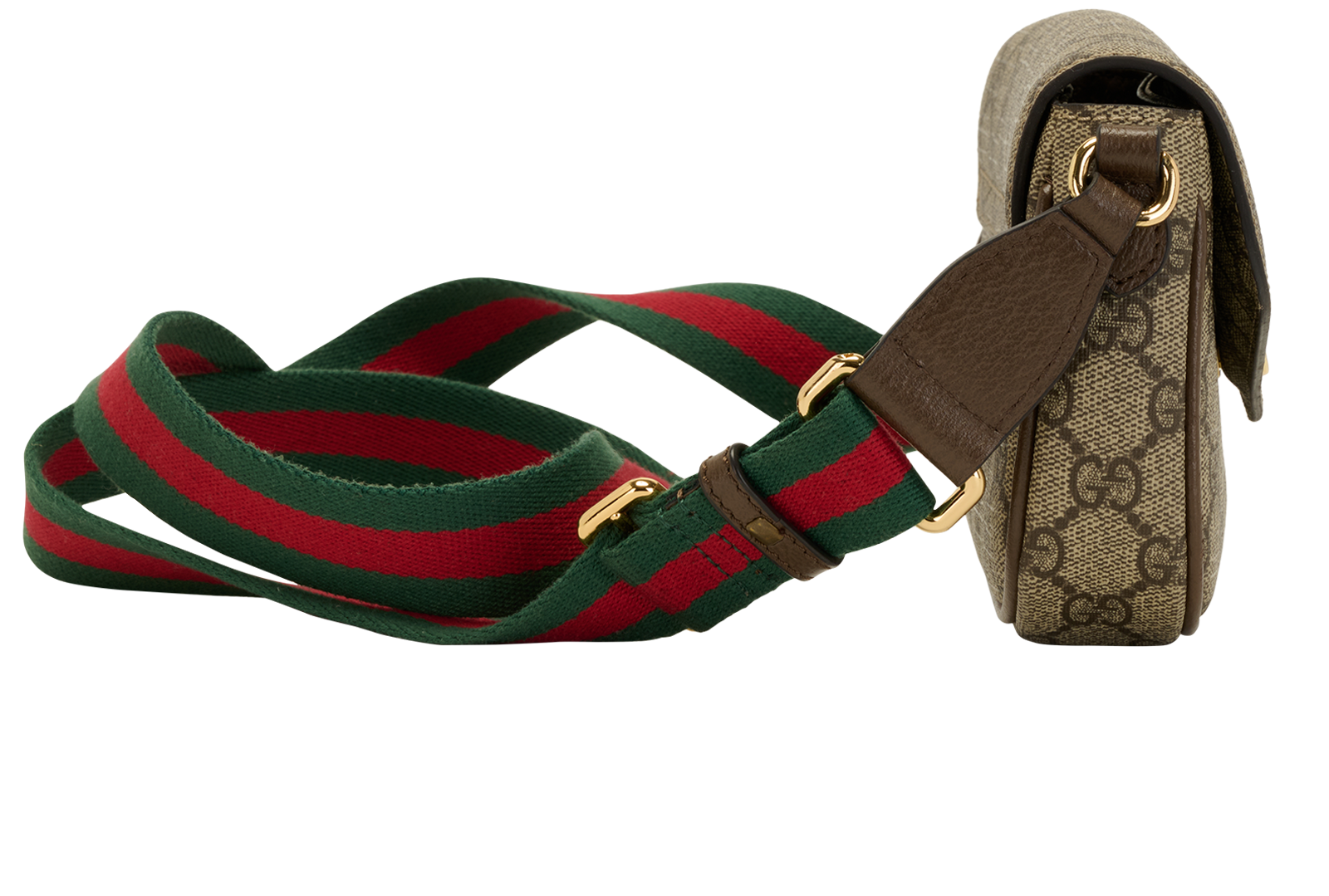 Ophidia Pochette, &pound;620, Handbags, Beige, Canvas, Side view